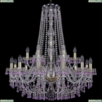Люстра 1410/12+6/300/h-95/G/V7010 ★Bohemia Ivele Crystal, Золото► — Купить▼