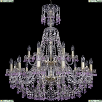 Люстра 1410/12+6/300/XL-95/2d/G/V7010 ★Bohemia Ivele Crystal, Золото► — Купить▼