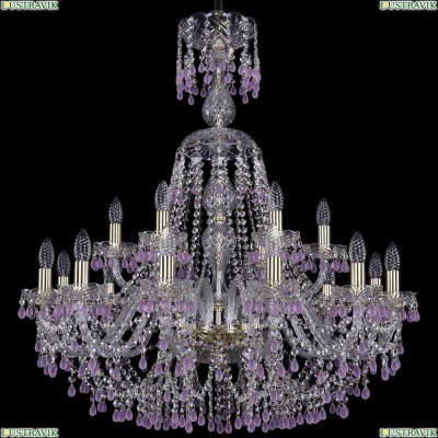 Люстра 1410/12+6/300/XL-95/G/V7010 ★Bohemia Ivele Crystal, Золото► — Купить▼