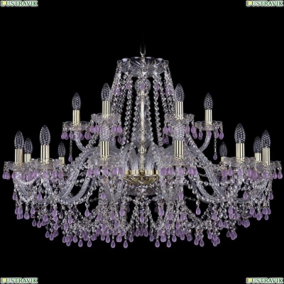 Люстра 1410/12+6/360/G/V7010 ★Bohemia Ivele Crystal, Золото► — Купить▼