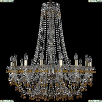 Люстра 1410/16/300/h-95/Pa/V1003 ★Bohemia Ivele Crystal, Патина► — Купить▼