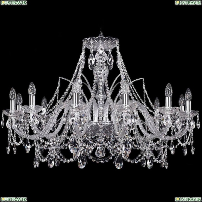 Люстра 1411/12/360/Ni ★Bohemia Ivele Crystal, Никель► — Купить▼
