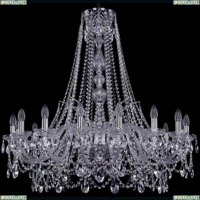 Люстра 1411/16/360/h-95/Ni ★Bohemia Ivele Crystal, Никель► — Купить▼