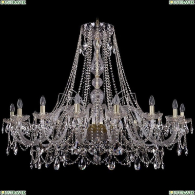 Люстра 1411/16/460/G ★Bohemia Ivele Crystal, Золото► — Купить▼