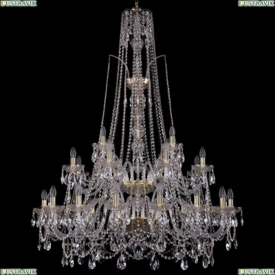 Люстра 1411/16+8+4/400/XL-150/2d/G ★Bohemia Ivele Crystal, Золото► — Купить▼