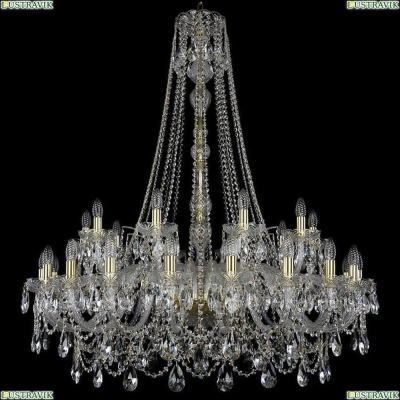Люстра 1411/20+10/400/h-130/G ★Bohemia Ivele Crystal, Золото► — Купить▼