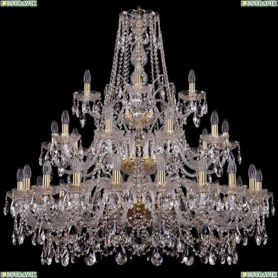 Люстра 1411/20+10+5/400/3d/G ★Bohemia Ivele Crystal, Золото► — Купить▼