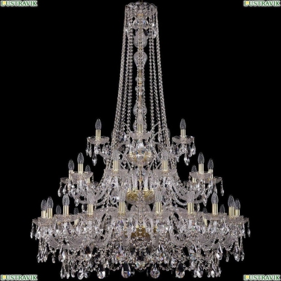 Люстра 1411/20+10+5/400/h-158/3d/G ★Bohemia Ivele Crystal, Золото► — Купить▼