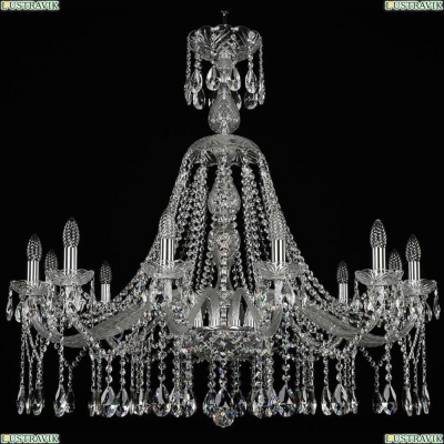 Люстра 1413/12/360/XL-100/Ni ★Bohemia Ivele Crystal, Никель► — Купить▼
