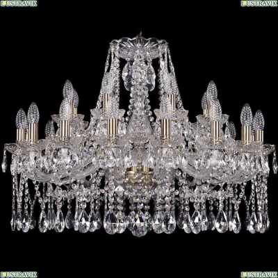 Люстра 1413/16+8/300/Pa ★Bohemia Ivele Crystal, Патина► — Купить▼