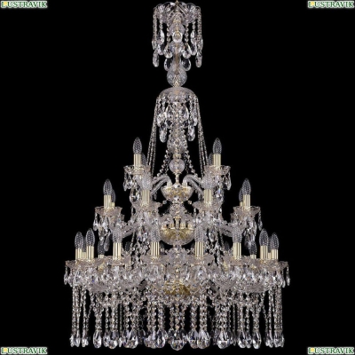 Люстра 1413/16+8+4/300/XL-134/3d/G ★Bohemia Ivele Crystal, Золото► — Купить▼