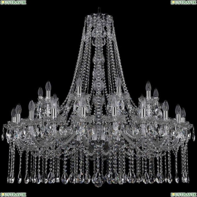 Люстра 1413/20+10/400/h-109/Ni ★Bohemia Ivele Crystal, Никель► — Купить▼