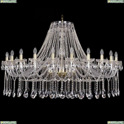 Люстра 1413/24/530/G ★Bohemia Ivele Crystal, Золото► — Купить▼