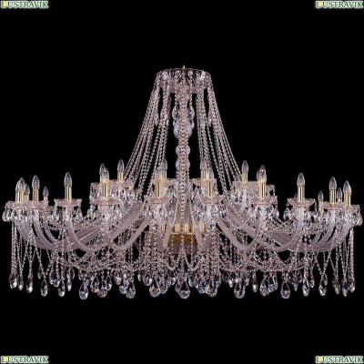 Люстра 1413/24+12/700/G ★Bohemia Ivele Crystal, Золото► — Купить▼