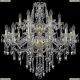 Люстра 1415/12+6/300/2d/G ★Bohemia Ivele Crystal, Золото► — Купить▼