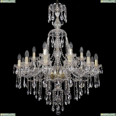 Люстра 1415/12+6/300/XL-108/G ★Bohemia Ivele Crystal, Золото► — Купить▼