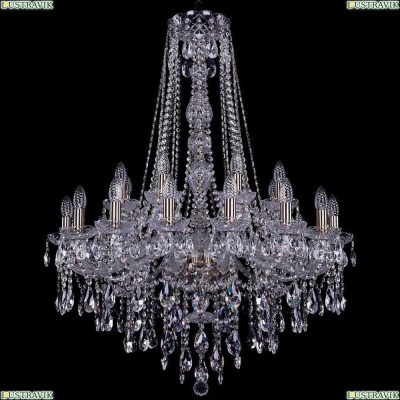 Люстра 1415/16+8/300/h-106/Pa ★Bohemia Ivele Crystal, Патина► — Купить▼