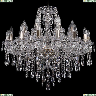 Люстра 1415/16+8/300/Pa ★Bohemia Ivele Crystal, Патина► — Купить▼