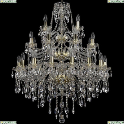Люстра 1415/16+8+4/300/3d/G ★Bohemia Ivele Crystal, Золото► — Купить▼