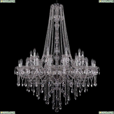Люстра 1415/20+10/400/h-154/Ni ★Bohemia Ivele Crystal, Никель► — Купить▼
