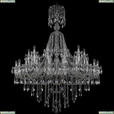 Люстра 1415/24+12/530/XL-186/Ni ★Bohemia Ivele Crystal, Никель► — Купить▼