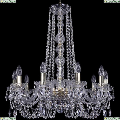 Люстра 1402/10/240/h-73/G ★Bohemia Ivele Crystal, Золото► — Купить▼