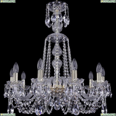 Люстра 1402/10/240/XL-73/G ★Bohemia Ivele Crystal, Золото► — Купить▼