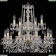 Люстра 1402/10+5/240/2d/G ★Bohemia Ivele Crystal, Золото► — Купить▼