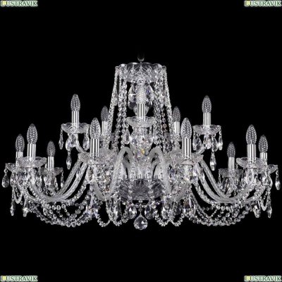 Люстра 1402/10+5/360/Ni ★Bohemia Ivele Crystal, Никель► — Купить▼
