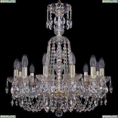 Люстра 1402/12/195/XL-64/G ★Bohemia Ivele Crystal, Золото► — Купить▼