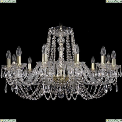 Люстра 1402/12/300/G/Leafs ★Bohemia Ivele Crystal, Золото► — Купить▼
