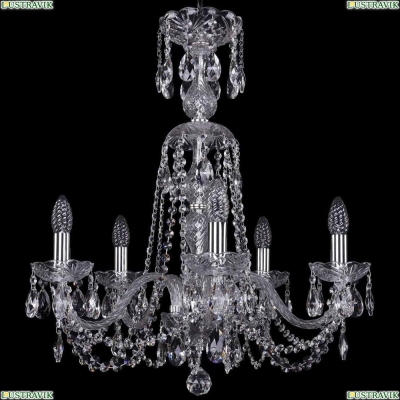 Люстра 1402/5/195/XL-64/Ni ★Bohemia Ivele Crystal, Никель► — Купить▼