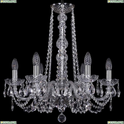 Люстра 1402/6/195/h-58/Ni ★Bohemia Ivele Crystal, Никель► — Купить▼