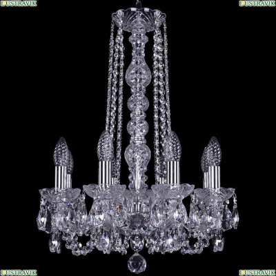 Люстра 1402/8/141/h-57/Ni ★Bohemia Ivele Crystal, Никель► — Купить▼