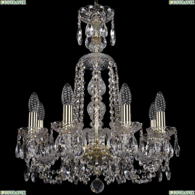 Люстра 1402/8/160/XL-59/G ★Bohemia Ivele Crystal, Золото► — Купить▼