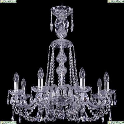 Люстра 1402/8/240/XL-73/Ni ★Bohemia Ivele Crystal, Никель► — Купить▼