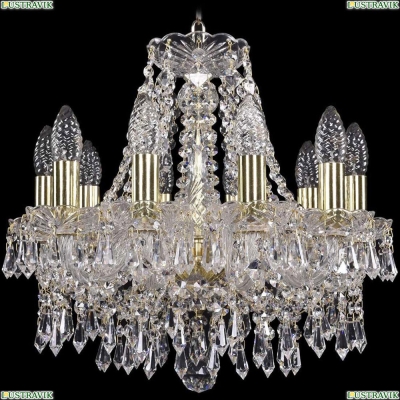 Люстра 1403/10/141/G ★Bohemia Ivele Crystal, Золото► — Купить▼
