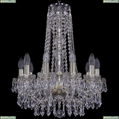 Люстра 1403/10/160/h-61/G ★Bohemia Ivele Crystal, Золото► — Купить▼