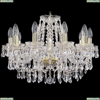 Люстра 1403/10/195/G ★Bohemia Ivele Crystal, Золото► — Купить▼