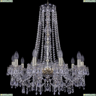 Люстра 1403/10/240/h-76/G ★Bohemia Ivele Crystal, Золото► — Купить▼