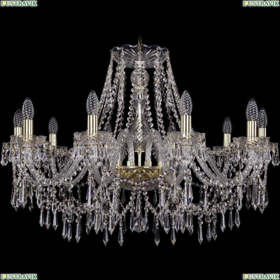 Люстра 1403/10/300/G ★Bohemia Ivele Crystal, Золото► — Купить▼