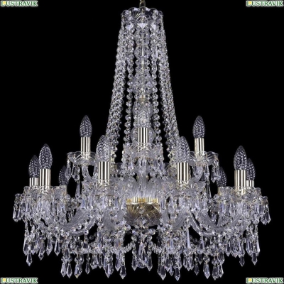 Люстра 1403/10+5/240/h-76/G ★Bohemia Ivele Crystal, Золото► — Купить▼