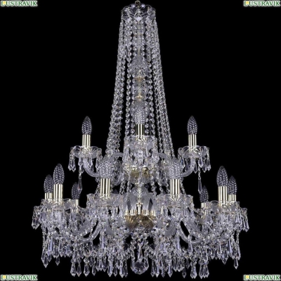 Люстра 1403/10+5/240/h-92/2d/G ★Bohemia Ivele Crystal, Золото► — Купить▼
