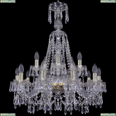 Люстра 1403/10+5/240/XL-80/G ★Bohemia Ivele Crystal, Золото► — Купить▼