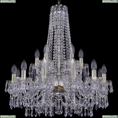 Люстра 1403/12+6/240/h-76/G ★Bohemia Ivele Crystal, Золото► — Купить▼