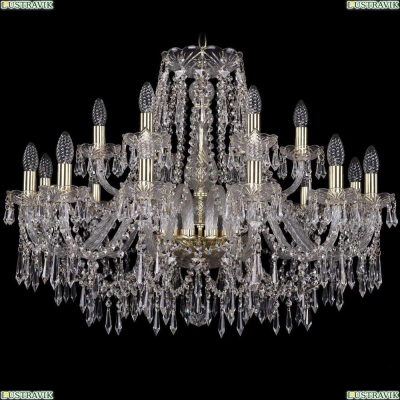 Люстра 1403/12+6/300/G ★Bohemia Ivele Crystal, Золото► — Купить▼