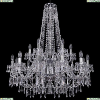 Люстра 1403/12+6/300/h-100/2d/Ni ★Bohemia Ivele Crystal, Никель► — Купить▼
