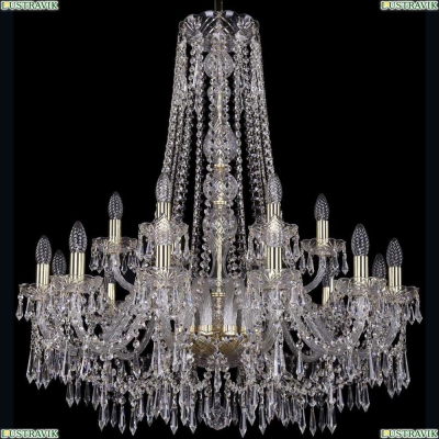 Люстра 1403/12+6/300/h-95/G ★Bohemia Ivele Crystal, Золото► — Купить▼