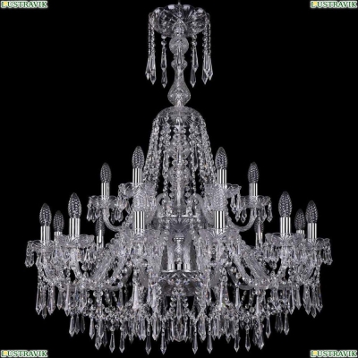 Люстра 1403/12+6/300/XL-100/2d/Ni ★Bohemia Ivele Crystal, Никель► — Купить▼