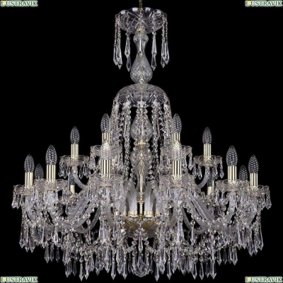 Люстра 1403/12+6/300/XL-95/G ★Bohemia Ivele Crystal, Золото► — Купить▼
